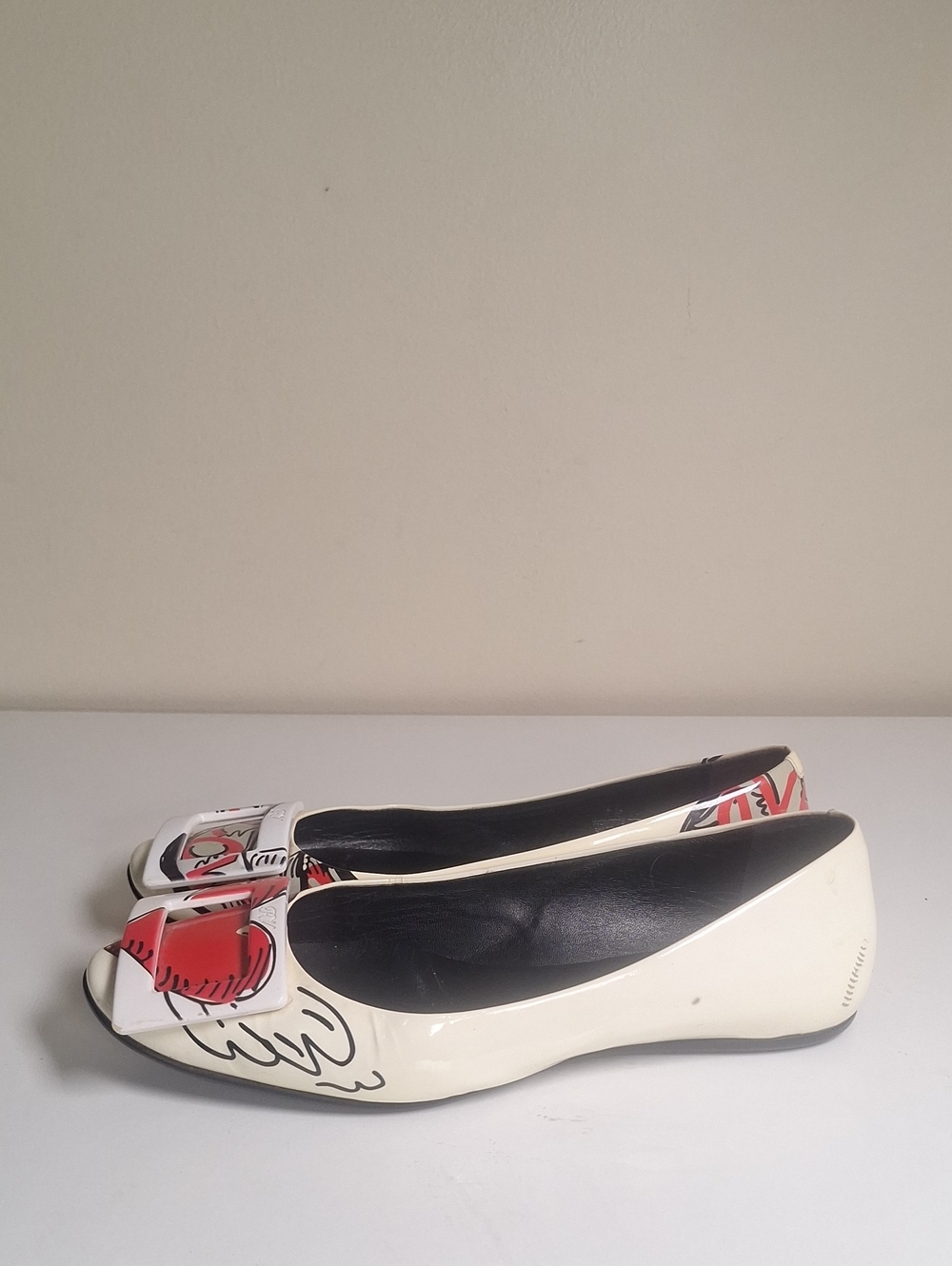 ROGER VIVIER 'Gommette Love Tattoo' Ballet Flats - Women's Size EU 35 - Picture 5 of 16